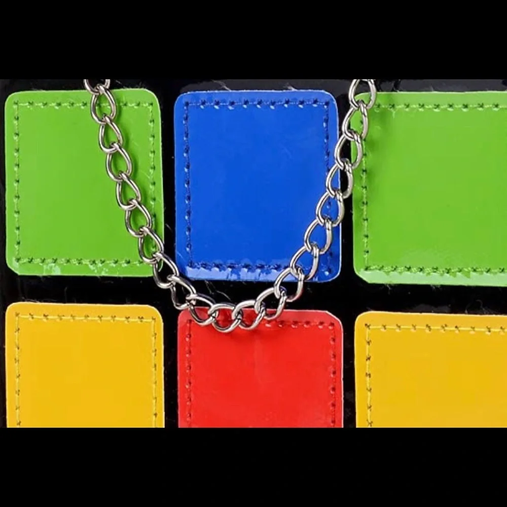 CLERANCE SALE! Rubix cube purse bag 90’s retro game gamer cube - Picture 7 of 10